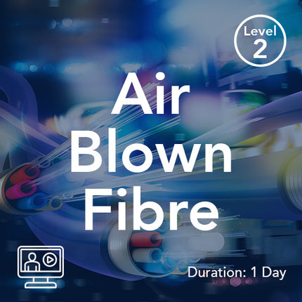 Fibra soplada con aire